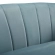 Prospect Arm Chair in Channel Tufted Light Blue Velvet