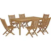 Marina 7 Piece Outdoor Dining Set in Teak