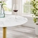 Lippa 28" Bar Table in White Faux Marble on Gold Metal