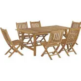 Marina & Dorset 7 Piece Outdoor Dining Set in Teak