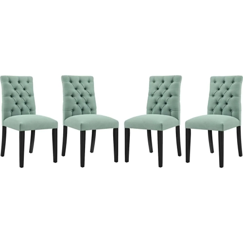 Duchess Dining Chair in Tufted Laguna Fabric (Set of 4)