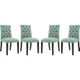 Duchess Dining Chair in Tufted Laguna Fabric (Set of 4)