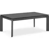 Riverside Outdoor Coffee Table in Gray Aluminum