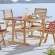 Hatteras Outdoor 59" Dining Table in Eucalyptus Wood