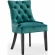 Regent Dining Chair in Tufted Teal Velvet (Set of 2)
