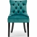 Regent Dining Chair in Tufted Teal Velvet (Set of 2)