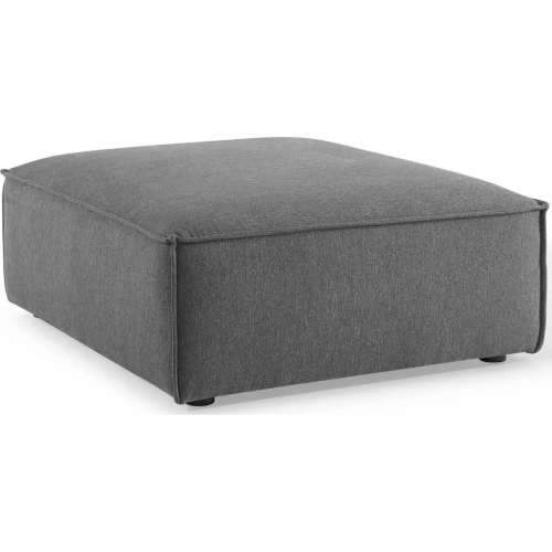 Restore Ottoman in Charcoal Gray Fabric