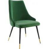 Adorn Dining Chair in Tufted Emerald Velvet