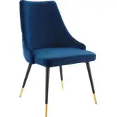 Adorn Dining Chair in Tufted Navy Velvet