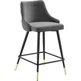 Adorn Counter Stool in Gray Performance Velvet