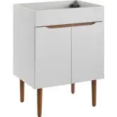 Harvest 24" Bathroom Vanity Cabinet in Gray & Walnut