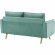 Revive Loveseat in Mint Velvet on Gold Iron Legs