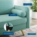 Revive Loveseat in Mint Velvet on Gold Iron Legs