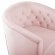 Prospect Swivel Arm Chair in Tufted Pink Fabric