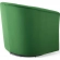 Prospect Swivel Arm Chair in Tufted Emerald Green Velvet on Espresso Legs