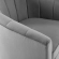 Prospect Swivel Arm Chair in Tufted Light Gray Velvet on Espresso Legs