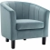 Prospect Arm Chair in Channel Tufted Light Blue Velvet (Set of 2)