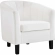 Prospect Arm Chair in Channel Tufted White Velvet (Set of 2)