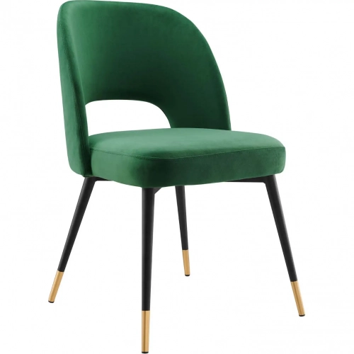 Rouse Dining Chair in Emerald Green Performance Velvet