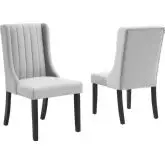 Renew Parsons Dining Chair in Light Gray Velvet (Set of 2)