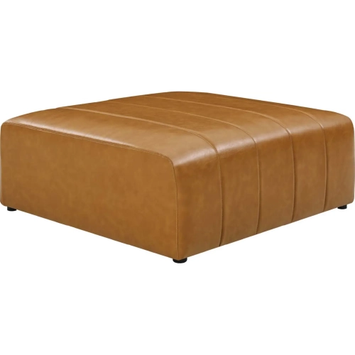 Bartlett Ottoman Tan Vegan Leather