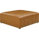 Bartlett Ottoman Tan Vegan Leather