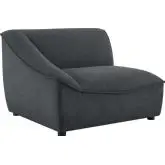 Comprise Left Arm Chair Modular Sectional Unit in Charcoal