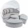 Scottsdale Canopy Outdoor Daybed in Light Gray & Pebble Sunbrella&reg;