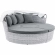 Scottsdale Canopy Outdoor Daybed in Light Gray & Gray Sunbrella&reg;