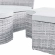 Scottsdale Canopy Outdoor Daybed in Light Gray & White Sunbrella&reg;