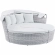 Scottsdale Canopy Outdoor Daybed in Light Gray & White Sunbrella&reg;