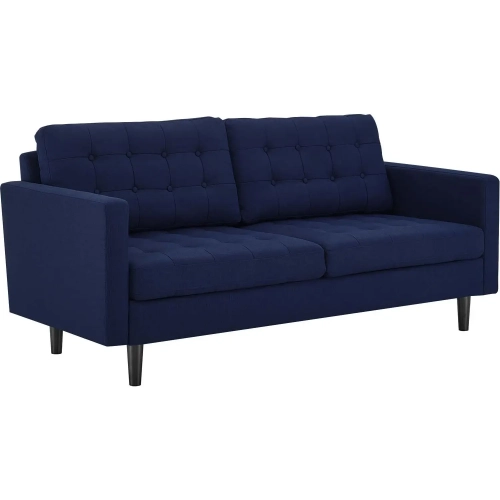 Exalt Sofa in Tufted Blue Fabric