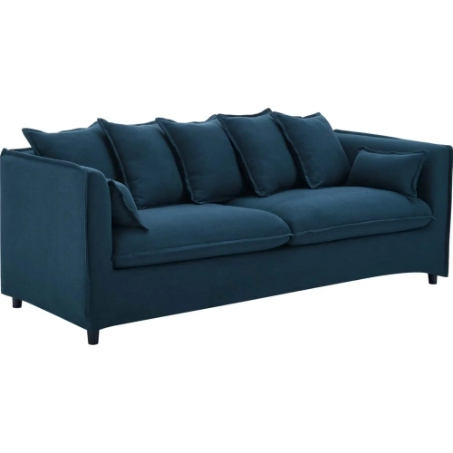 Avalon Slipcover Sofa in Azure Blue Fabric