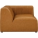 Bartlett 6 Piece Sectional Sofa in Channel Tufted Tan Vegan Leather