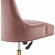 Regent Office Chair in Tufted Dusty Rose Velvet & Gold