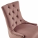 Regent Office Chair in Tufted Dusty Rose Velvet & Gold
