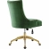 Regent Office Chair in Tufted Emerald Green Velvet & Gold
