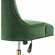 Regent Office Chair in Tufted Emerald Green Velvet & Gold