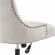 Regent Office Chair in Tufted Beige Fabric & Black