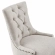 Regent Office Chair in Tufted Beige Fabric & Black