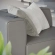 Mingle Left Arm Chair Sectional Sofa Unit in Gray Vegan Leather
