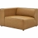Mingle Left Arm Chair Sectional Sofa Unit in Tan Vegan Leather
