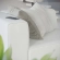 Mingle Left Arm Chair Sectional Sofa Unit in White Vegan Leather