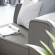 Mingle Right Arm Chair Sectional Sofa Unit in Gray Vegan Leather