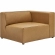 Mingle Right Arm Chair Sectional Sofa Unit in Tan Vegan Leather
