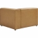 Mingle Right Arm Chair Sectional Sofa Unit in Tan Vegan Leather