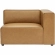 Mingle Right Arm Chair Sectional Sofa Unit in Tan Vegan Leather