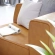 Mingle Right Arm Chair Sectional Sofa Unit in Tan Vegan Leather
