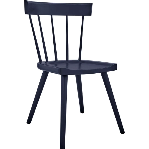 Sutter Dining Chair in Midnight Blue Wood