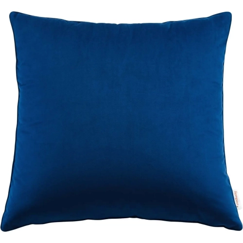 Enhance 24" Throw Pillow in Navy Blue Velvet